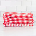 TLC Signature Red and White Houndstooth Woven Napkins