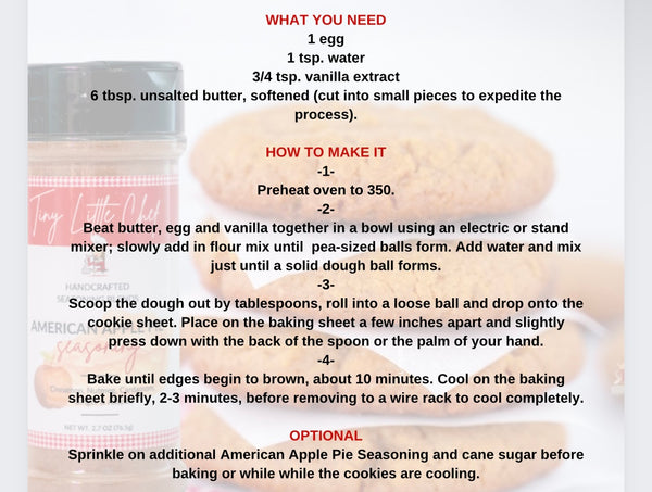 Gluten Free American Apple Pie Sugar Cookie Mix